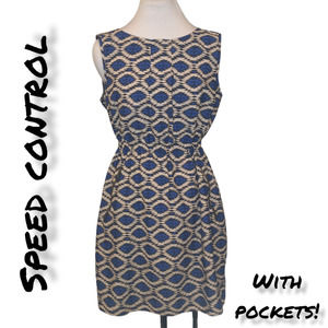 Speed Control Blue Aztec Design Large With Pockets